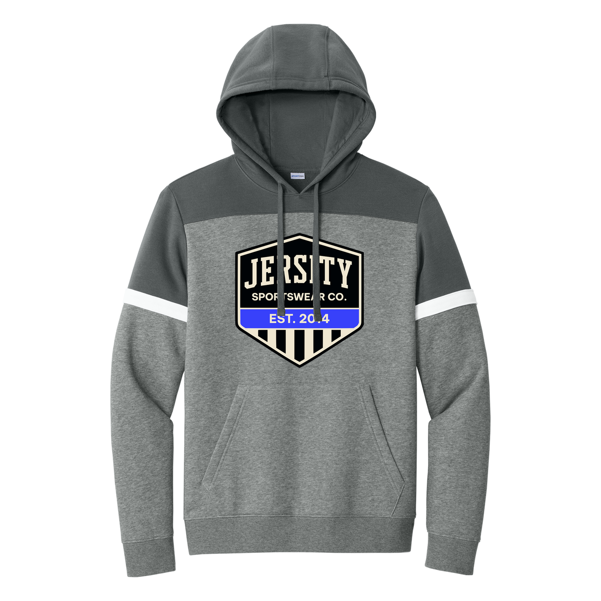 Jersity Vintage Shield - Sport-Tek Drive Fleece Colorblock Hoodie