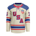 USA Throwback Cream Hockey Jersey