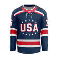 USA Circle Blue Hockey Jersey