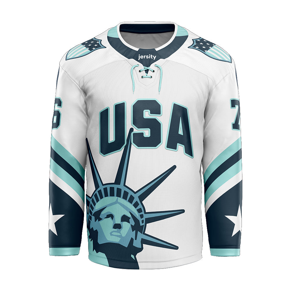 USA Liberty White Hockey Jersey