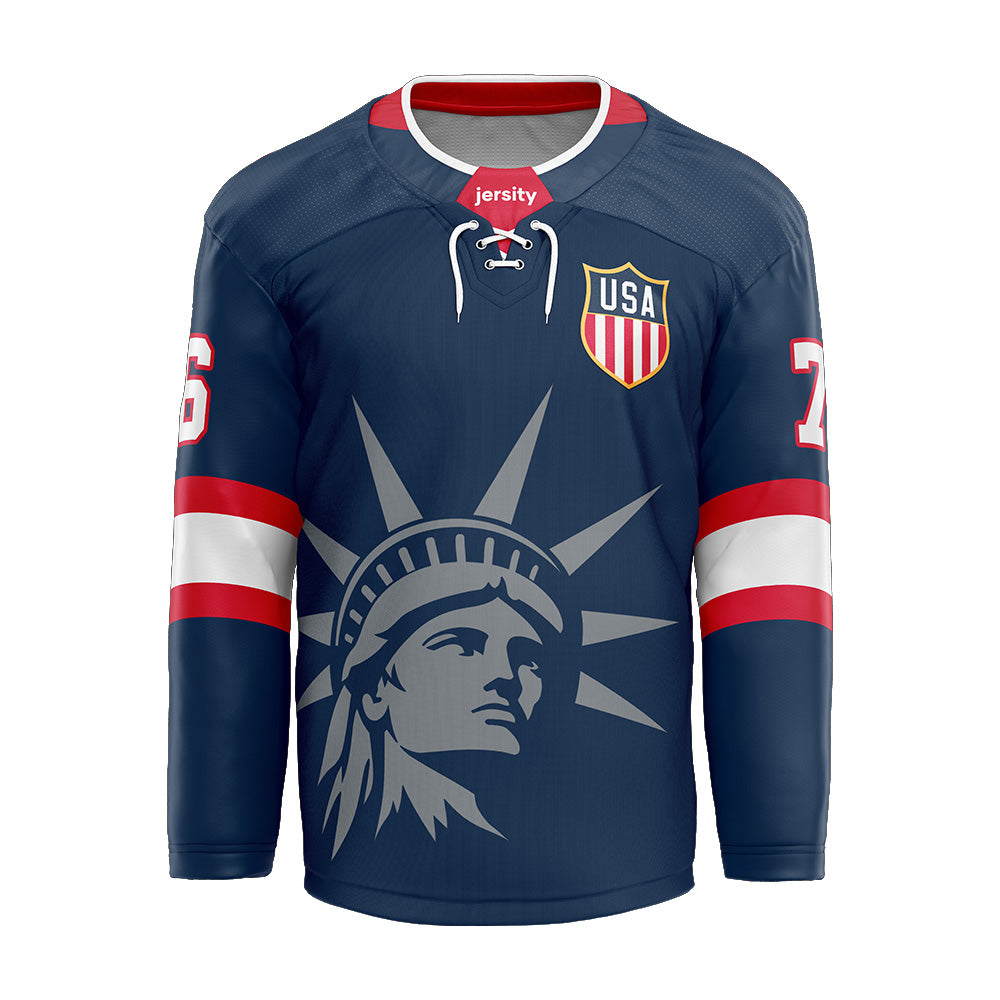 USA Liberty Blue Hockey Jersey